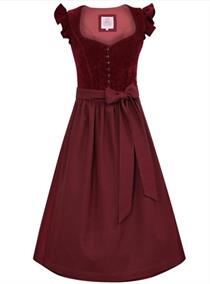 Marjo Dirndl Midi 70 Hochwinkel wine - Gr.36