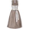 Marjo Dirndl Midi Biebelried taupe - Gr.38