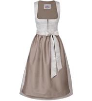 Marjo Dirndl Midi Biebelried taupe