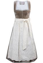 Marjo Dirndl Midi Eidenberg teak/seidenw. - Gr.42