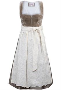 Marjo Dirndl Midi Eidenberg teak/seidenw. - Gr.46