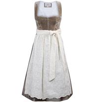 Marjo Dirndl Midi Eidenberg teak/seidenw.