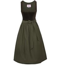 Marjo Dirndl Midi Emmering olive