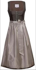 Marjo Dirndl Midi Hannelore coffee - Gr.46