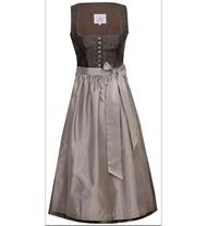 Marjo Dirndl Midi Hannelore coffee