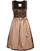 Marjo Dirndl Midi Iggensbach schwarz/taupe - Gr.30