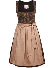 Marjo Dirndl Midi Iggensbach schwarz/taupe - Gr.34