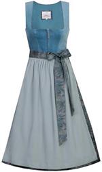 Marjo Dirndl Midi Irsee denim/cloud - Gr.40