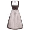 Marjo Dirndl Midi Marlene samt/beige - Gr.38