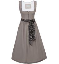 Marjo Dirndl Midi Solea Leo taupe