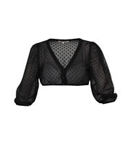 Marjo Dirndlbluse 3/4 Ahorntal schwarz