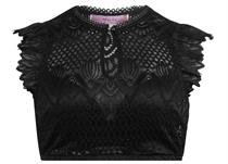 Marjo Dirndlbluse Flügela. Neudörfli schwarz - Gr.42