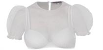 Marjo Dirndlbluse KA m. silber Punkte Kochel - Gr.42