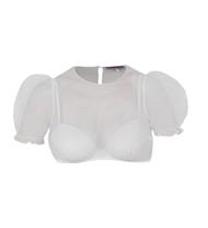 Marjo Dirndlbluse KA m. silber Punkte Kochel