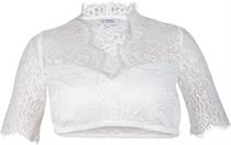 MarJo Dirndlbluse Malina Elvira halbarm off white - Gr.38