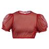 Marjo Dirndlbluse Puffarm Altmünster chili - Gr.34