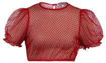 Marjo Dirndlbluse Puffarm Altmünster chili - Gr.36