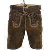 Marjo Lederhose Schorsch inkl. Gürtel walnut gloss - Gr.56