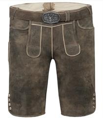 Marjo LH Kurz m.Latz u.Gürtel Rückholz granit - Gr.52