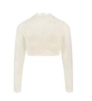 Nina von C Dirndlbluse langarm champagner