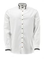 Orbis Hemd Slim Fit weiss/schwarz - Gr.37/38