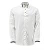 Orbis Hemd Slim Fit weiss/schwarz - Gr.43/44