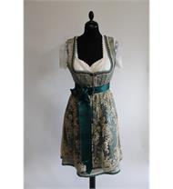 Rose Dirndl Kurz grün/beige