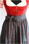 Rose Dirndl Midi rot schwarz - Gr.44 | Bild 2