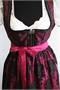Rose Dirndl Midi schwarz pink - Gr.52 | Bild 2