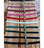 Samthalsband elastisch