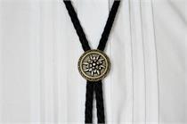 Schieber mit Edelweiss - schwarz