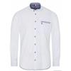 Spieth & Wensky Hemd LA Slim Fit weiss/blau - Gr.43/44