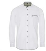 Spieth & Wensky Hemd LA Slim Fit weiss/grün - Gr.39/40