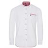 Spieth & Wensky Hemd LA Slim Fit weiss/rot - Gr.41/42