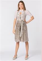 Stockerpoint Dirndl Kurz Adriene taupe - Gr.38