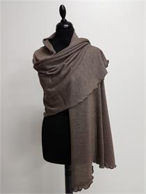 Stola 1fädig gerüscht - 68 rinde