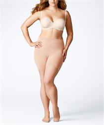 Strumpfhose Plus Size Transparent Matt 20DEN powder - C Short