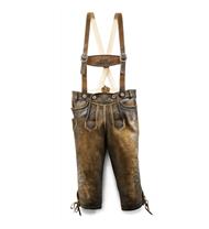 Trachten Lederhose Kniebund Rotwand nuss