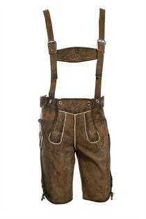 Trachten Lederhose Kurz Alfons rinde - Gr.36