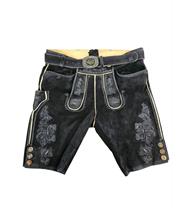 Trachten Lederhose Kurz Hector schwarz