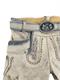 Trachten Lederhose Kurz Horn grau - Gr.48 | Bild 3