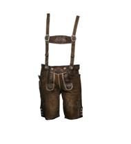 Trachten Lederhose Kurz Rafael nuss