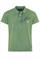 Trachten Poloshirt grün mit Print auf dem Rücken - S