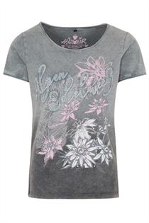 Trachten T-Shirt Carolin grau - XS
