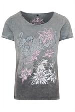 Trachten T-Shirt Carolin grau - XS