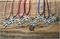 Trachtencollier mit dünner gedrehter Kordel und Edelweissanhänger - 12 hellrosa | Bild 2