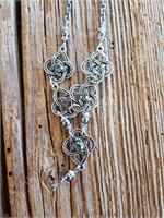 Trachtencollier mit Keltischem Knoten - 50 hematit