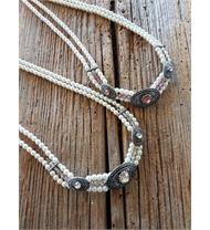 Trachtencollier zwei Reihig mit Perlen