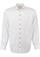 Trachtenhemd Comfort Fit Langarm weiss mit Biesen - Gr.41/42