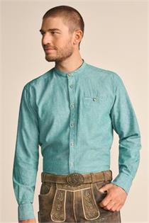 Trachtenhemd Matti Regular Fit grün - XL